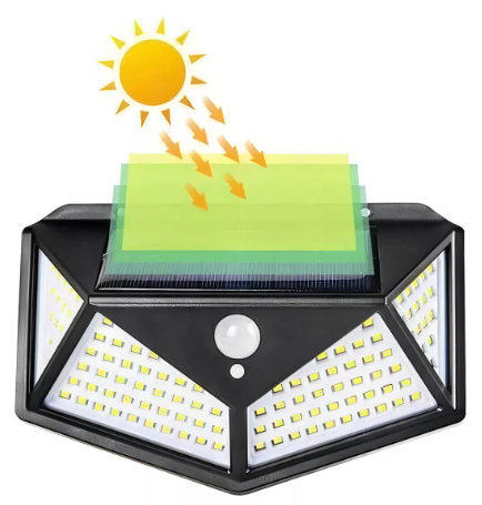 Lampara Solar con Sensor de Movimiento