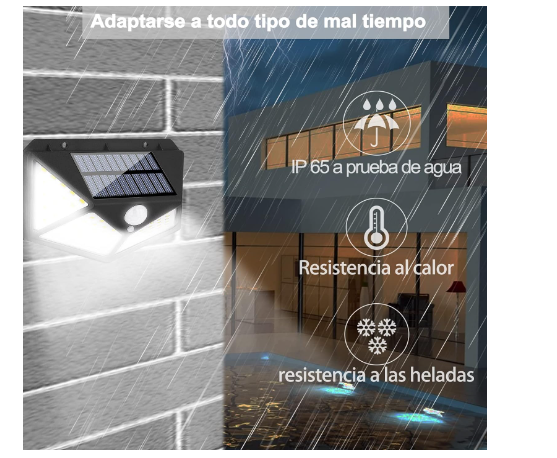 Lampara Solar con Sensor de Movimiento