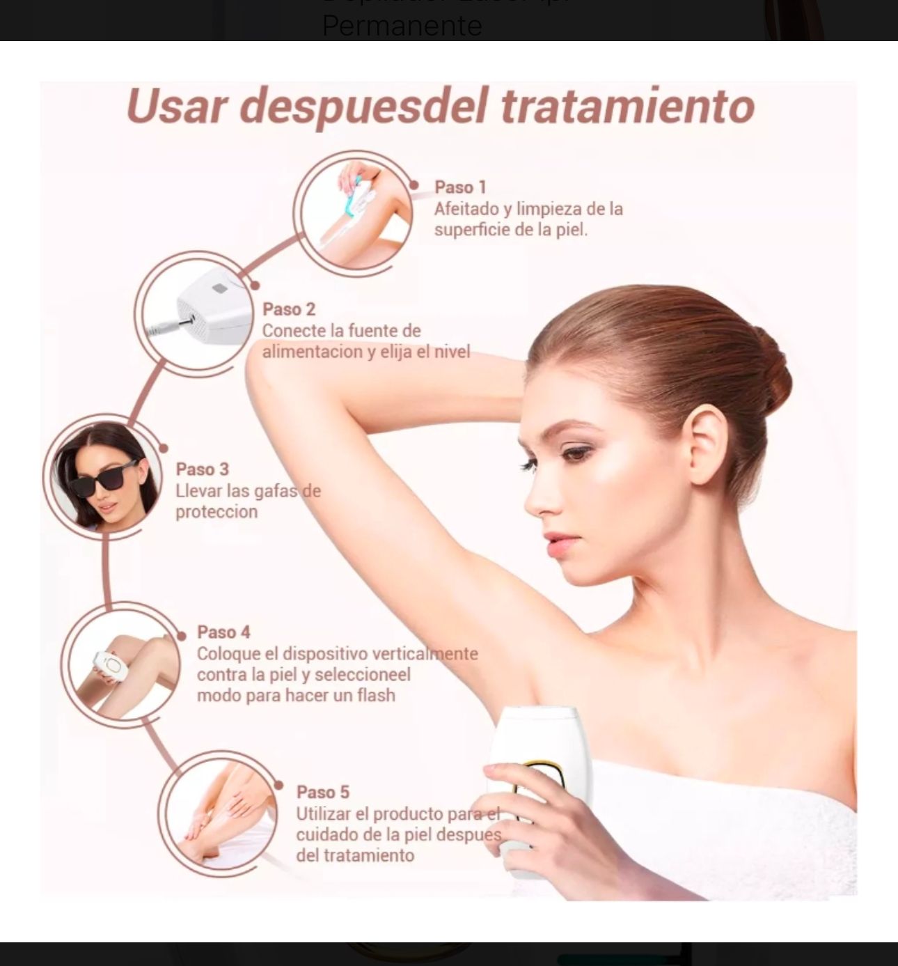Depiladora Laser IPL, “Depilación Segura y Permanente ¡Hazlo Tú Misma!”