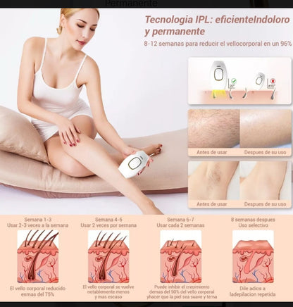 Depiladora Laser IPL, “Depilación Segura y Permanente ¡Hazlo Tú Misma!”